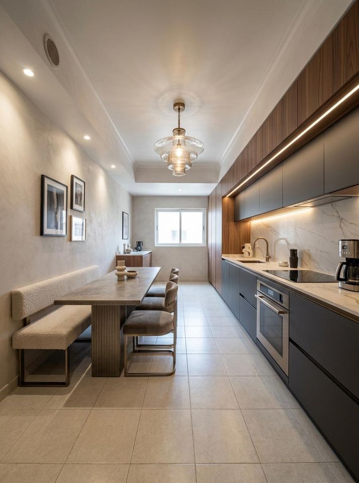 Excellent 2-bedr. apartment with garage - After